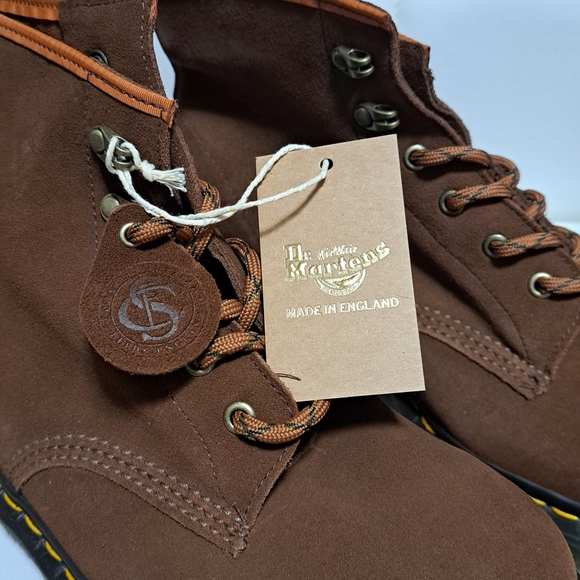 Dr Martens 101 C.F. Stead Tan Suede Boots W/Ben SDr. Martens Brown Leather Boots - Picture 3 of 10